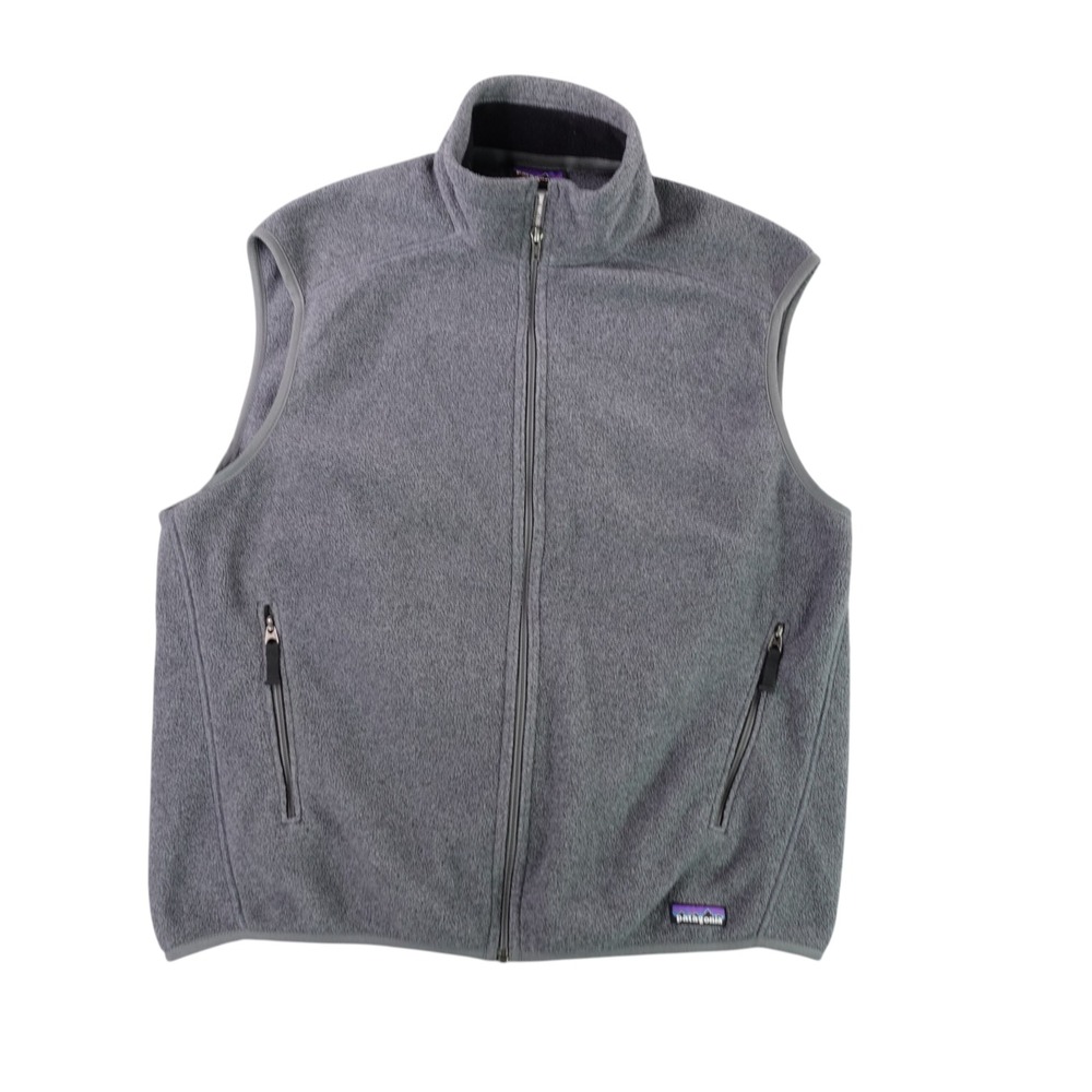 Patagonia Synchilla Fleece Vest Mens L Grey Full Zip Gorpcore Outdoor 25184